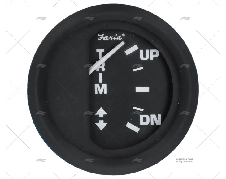 TRIM GAUGE OMC OUTBOARD BLACK 2' FARIA