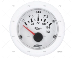 PRESSURE GAUGE IMB  10BAR 12V WHITE