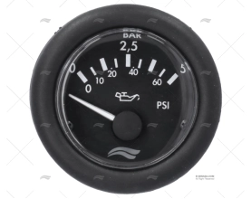 PRESSURE GAUGE 5 BAR 12V BLACK IMNASA