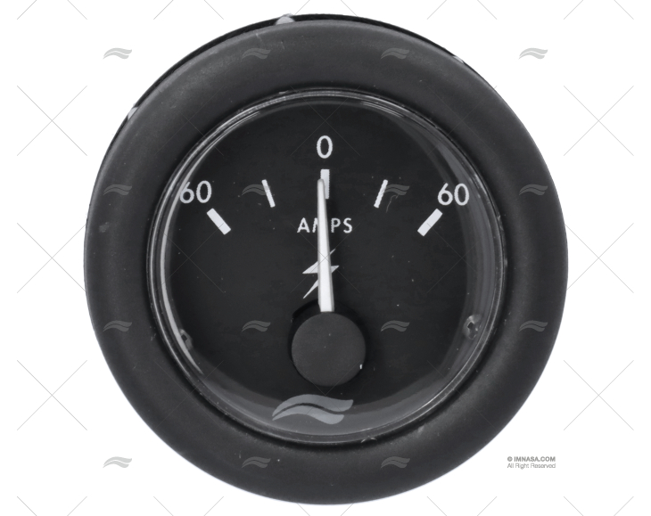 AMMETER 0-60A BLACK