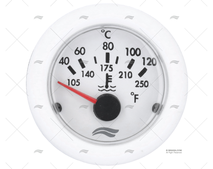 INDICATEUR Tº 40-120ºC 12V BLANC    D.52 IMNASA