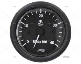 TACHOMETER IMN 4000 RPM 12V BLACK IMNASA