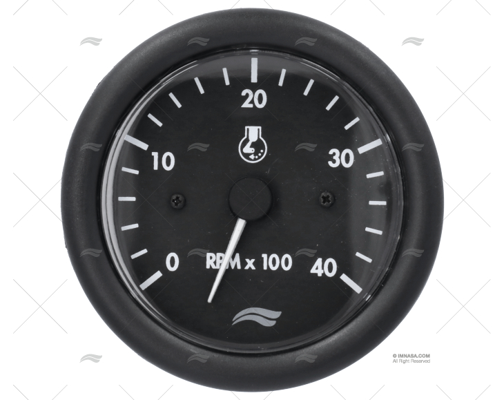 TACHOMETER IMN 4000 RPM 12V BLACK IMNASA