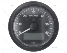 TACHOMETER VLN 12/24V 6000RPMH 80mm