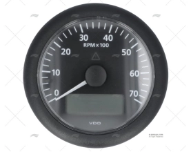 TACHOMETER VLN 12/24V 7000RPMH 80mm