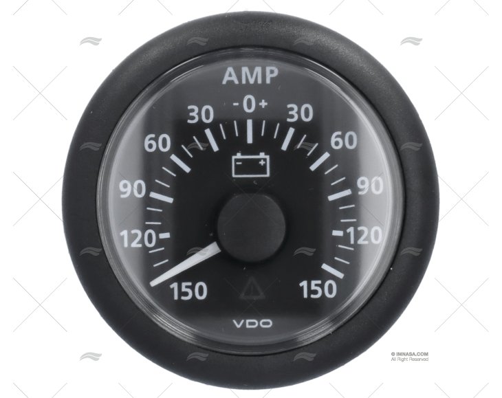 AMMETER VLN 12/24V 150A 52mm VDO