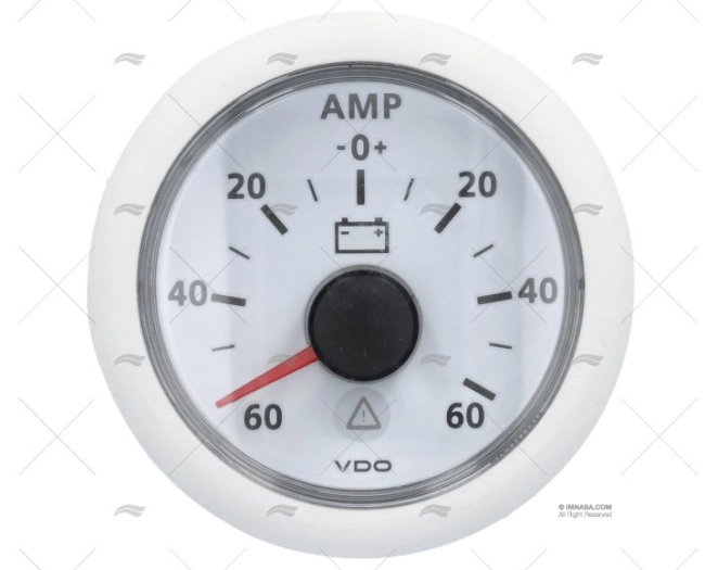 AMPERIMETRO VLB 12/24V  60AMP 52mm VDO