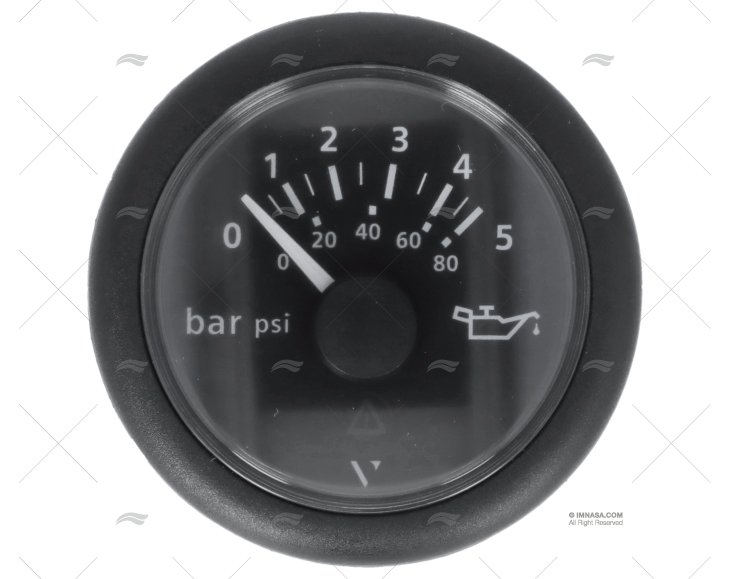 PRESSURE GAUGE VLN 12/24V 5BAR 53mm VDO