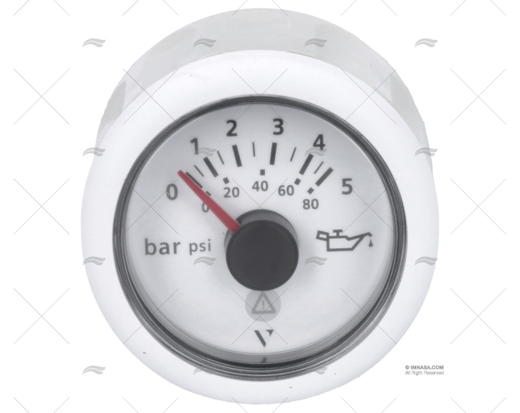 PRESSURE GAUGE VLN 12/24V 5BAR 53mm VDO