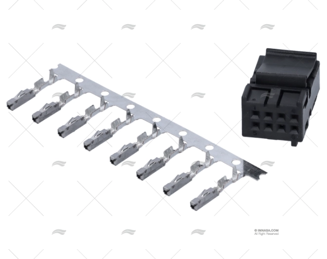 KIT CONECTOR 8PIN VL (CONECTOR+PINES