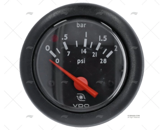 PRESSURE GAUGE OLR 2B 12/24 VDO