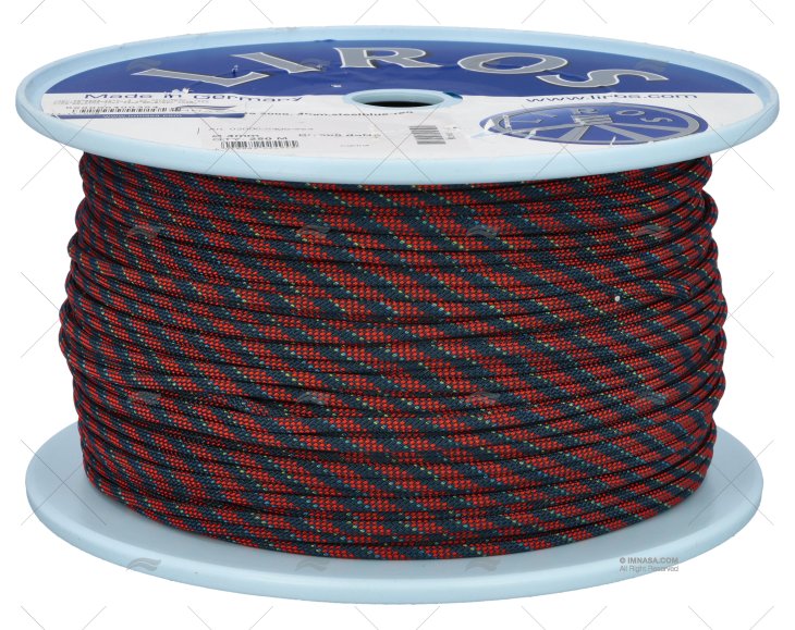 CORDAGE REGATTA 2000 04mm BLEU/ROUGE 250 LIROS