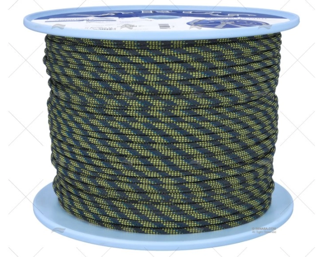 CORDAGE REGATTA 2000 05mm BLEU/JAUNE 250 LIROS