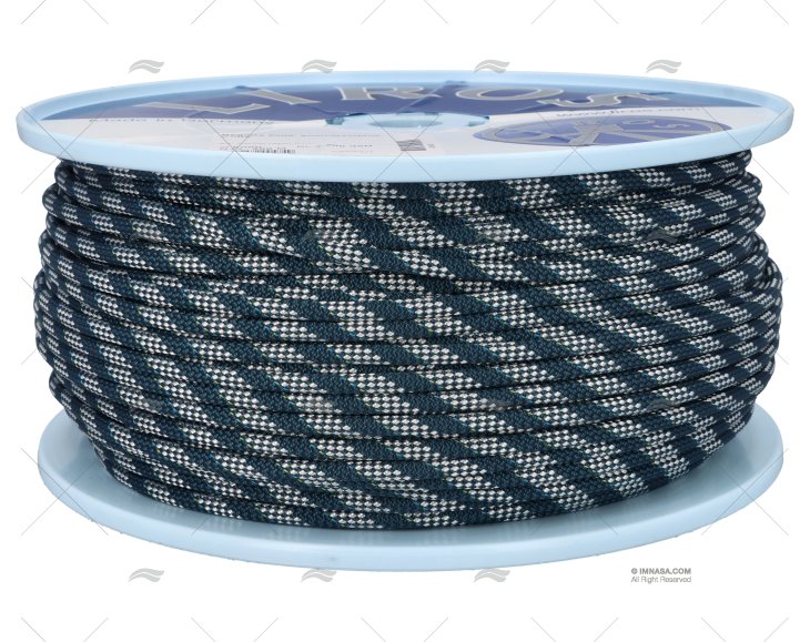 ROPE REGATTA 2000 06mm BLUE/WHITE 200MT LIROS