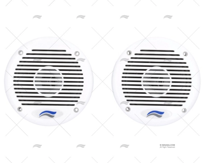 PAIRE DE HAUT-PARLEURS BLANC 120W 130MM IMNASA