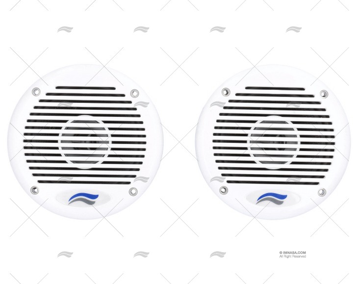 PAIRE DE HAUT-PARLEURS BLANC 120W 130MM IMNASA