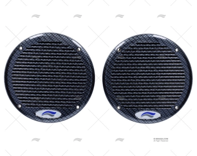 PAIR OF SPEAKERS CARBON FLAT 120W 165mm IMNASA