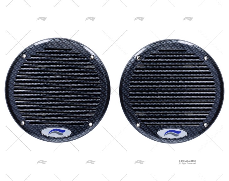 PAIR OF SPEAKERS CARBON FLAT 120W 165mm IMNASA