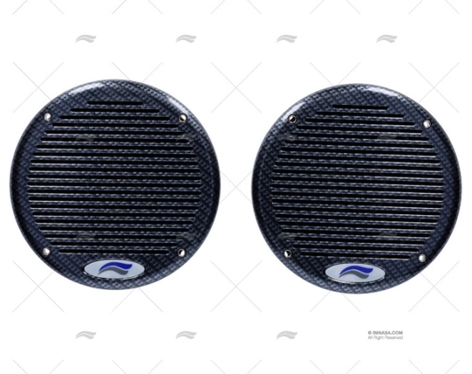 PAIR OF SPEAKERS CARBON FLAT 80W 165mm IMNASA