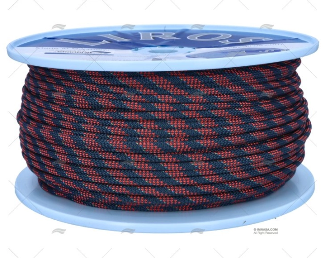 CORDAGE REGATTA 2000 06mm BLEU/ROUGE 200 LIROS