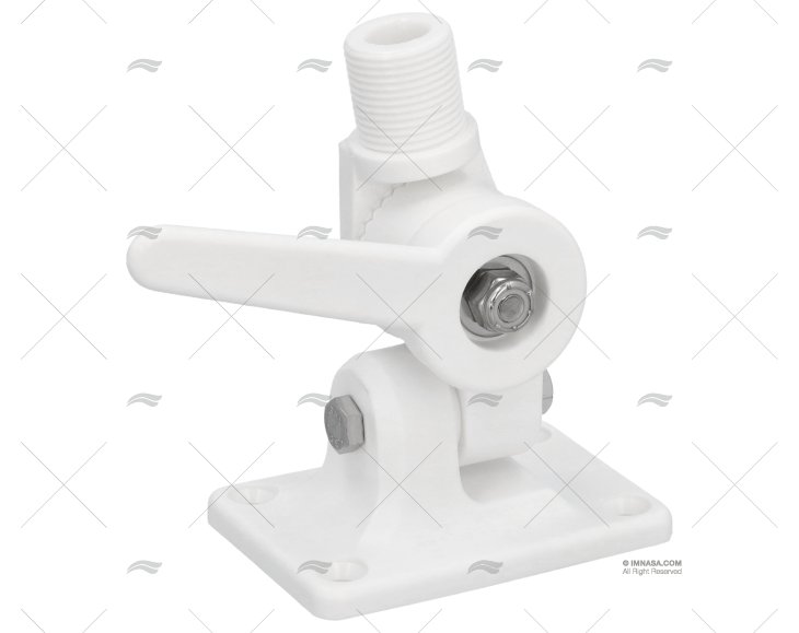 COVERED FOLDING ANTENNA MOUNT PVC WHITE