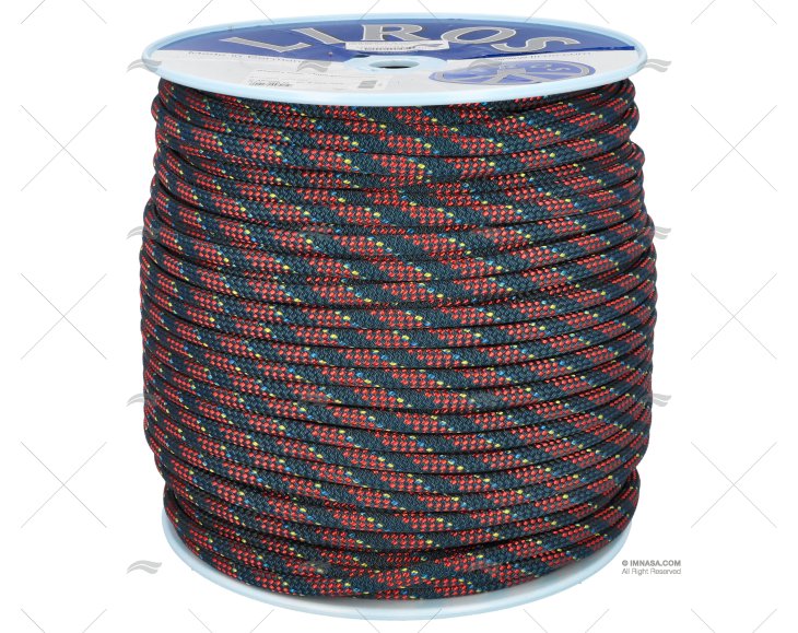 CORDAGE REGATTA 2000 10mm BLEU/ROUGE 200 LIROS