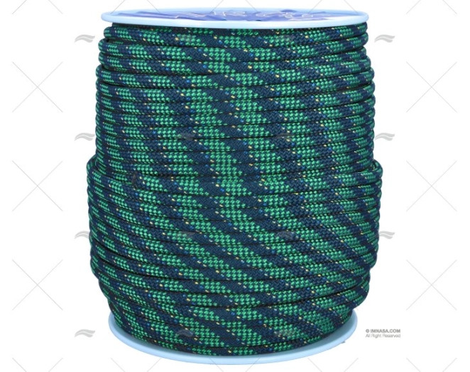 ROPE REGATTA 2000 12mm BLUE/GREEN 200MT LIROS