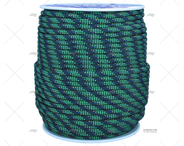 CORDAGE REGATTA 2000 12mm BLEU/VERD 200m LIROS