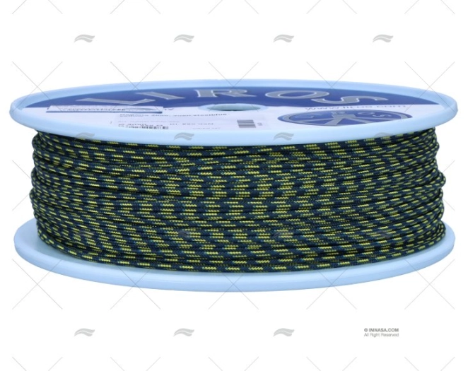 CORDAGE REGATTA 2000 03MM BLEU/JAUNE 250 LIROS