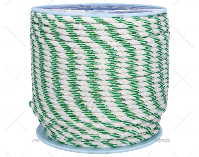 ROPE  DYNAMIC 10mm WHITE/GREEN / 200MT LIROS