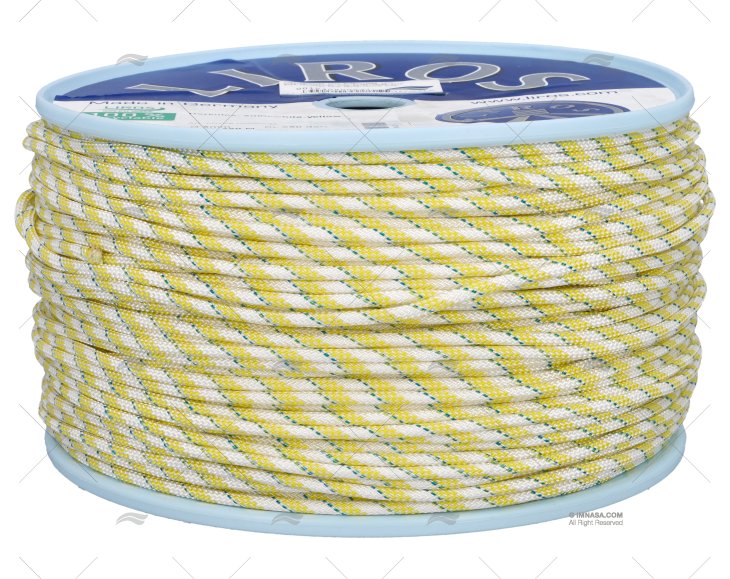 CORDAGE HERCULES 05mm BLANC/JAUNE 250m LIROS