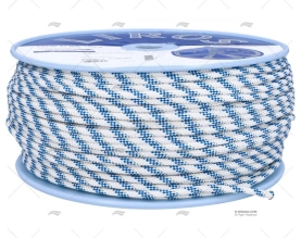 CORDAGE HERCULES 06mm BLANC/BLEU  200m LIROS