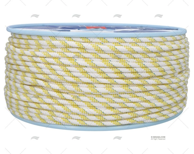 CORDAGE HERCULES 06mm BLANC/JAUNE200m LIROS