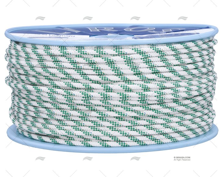 ROPE HERCULES 06mm WHITE/GREEN 200m LIROS