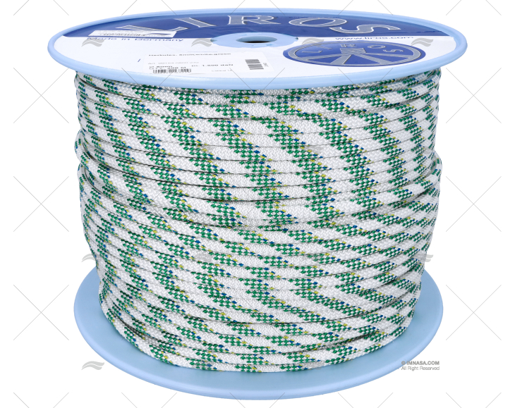 ROPE HERCULES 08mm WHITE/GREEN 200m LIROS