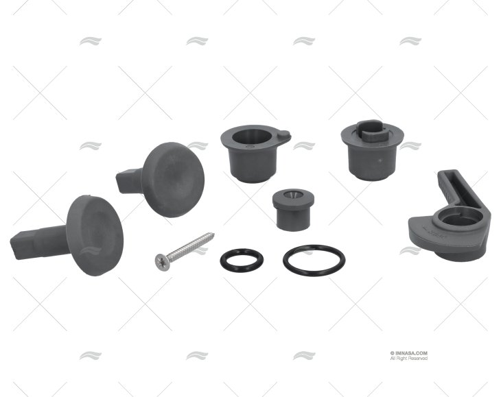 HANDLE KIT RH SMALL GREY LEWMAR