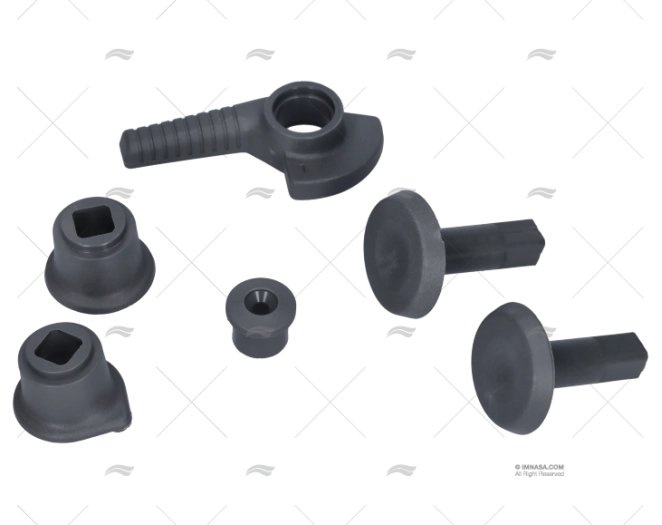 HANDLE KIT LH SMALL GREY LEWMAR