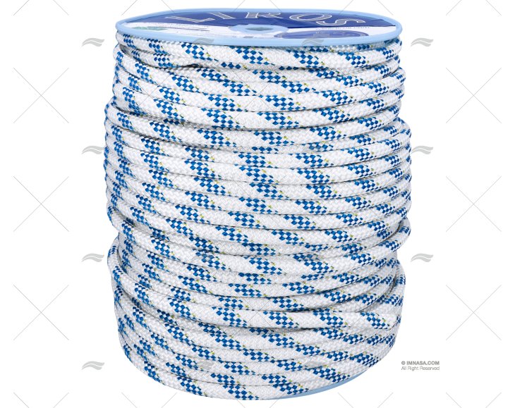 CORDAGE HERCULES 14mm BLANC/BLEU 150m LIROS