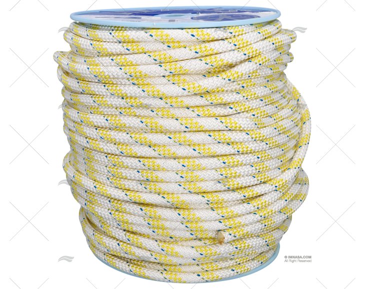 CORDAGE HERCULES 14mm BLANC/JAUNE 150m LIROS