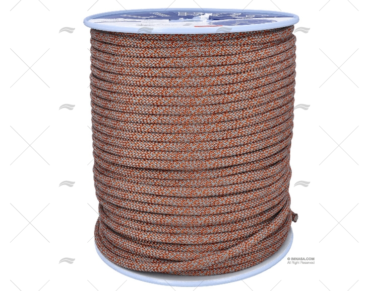 CORDAGE HERCULES VIS. 08 GRIS/ORANGE 200 LIROS