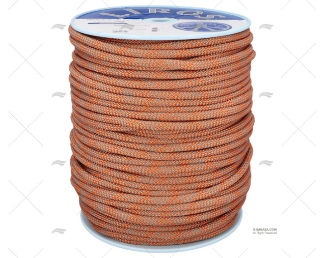 CORDAGE HERCULES VIS. 12 GRIS/ORANGE 200 LIROS