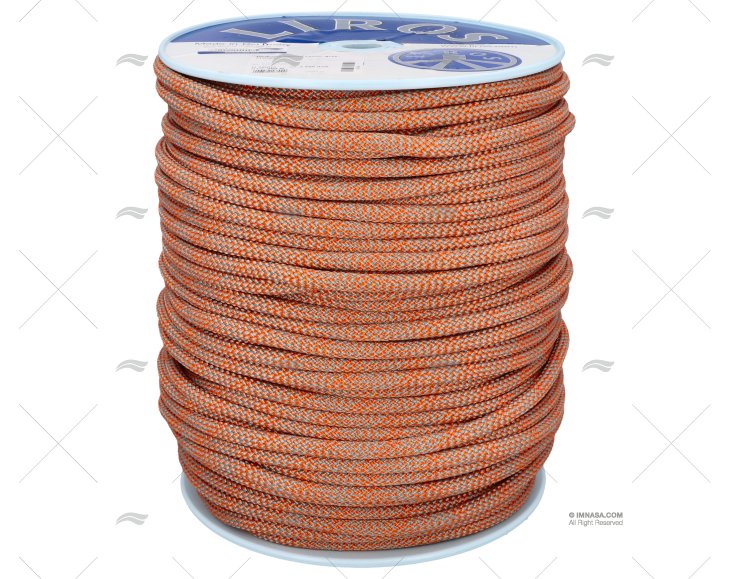 HERCULES VISION ROPE 12 GREY/ORANGE 200m LIROS