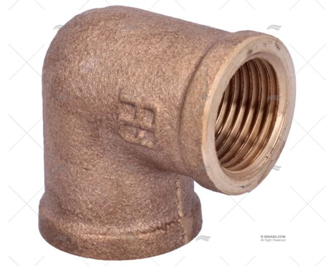 BRONZE ELBOW JOINT H-H 90º 1/2''