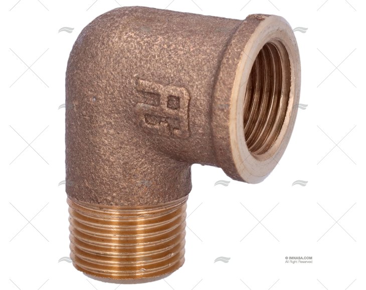 BRONZE ELBOW JOINT M-H 90º 3/8" GUIDI