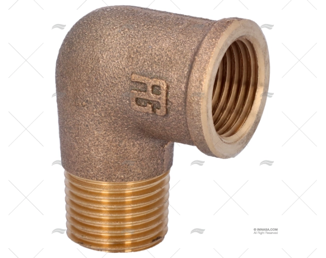 BRONZE ELBOW JOINT M-H 90º 1/2''