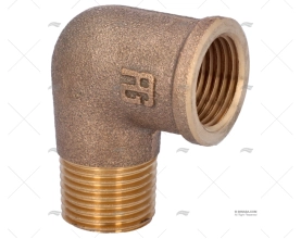 BRONZE ELBOW JOINT M-H 90º 1/2''