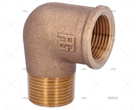 BRONZE ELBOW JOINT M-H 90º 3/4'' GUIDI