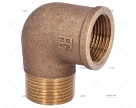 BRONZE ELBOW JOINT M-H 90º 1''