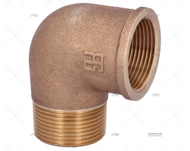 BRONZE ELBOW M-F 1 1/4'