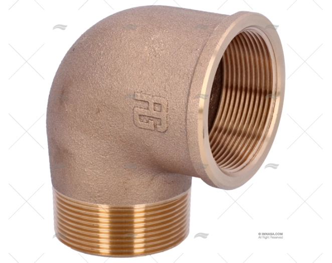 BRONZE ELBOW JOINT M-H 90º 2''